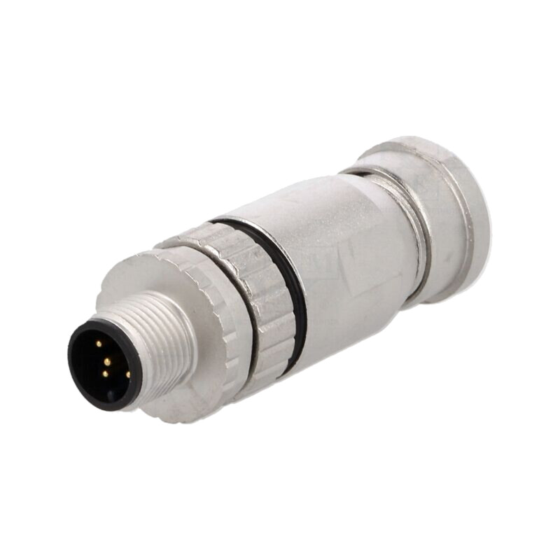 Conector: M12; mufă; PIN: 5; tată; 60V; drept; IP67; pe cablu; 7,5A