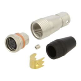 Conector: circular; mufă; mamă; HR25; 1A; 42VDC; 30VAC; PIN: 6; drept