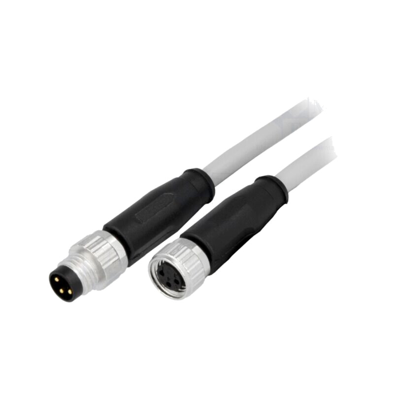 Cablu: pentru senzori/automatizări; PIN: 3; 10m; mufă; PVC