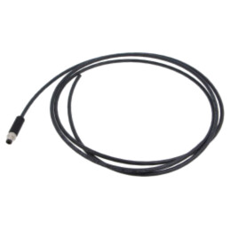 Cablu: pentru senzori/automatizări; M8; PIN: 4; ecranat,drept; 2m