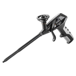 Pistol pentru spumă de montare; aluminiu; Material mâner: TPR