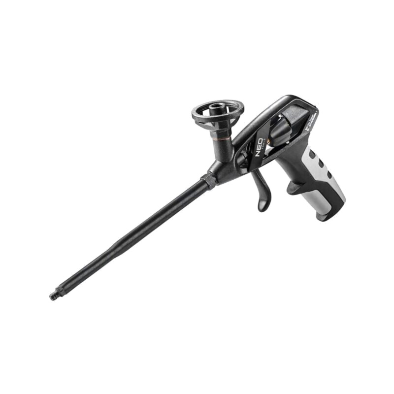 Pistol pentru spumă de montare; aluminiu; Material mâner: TPR