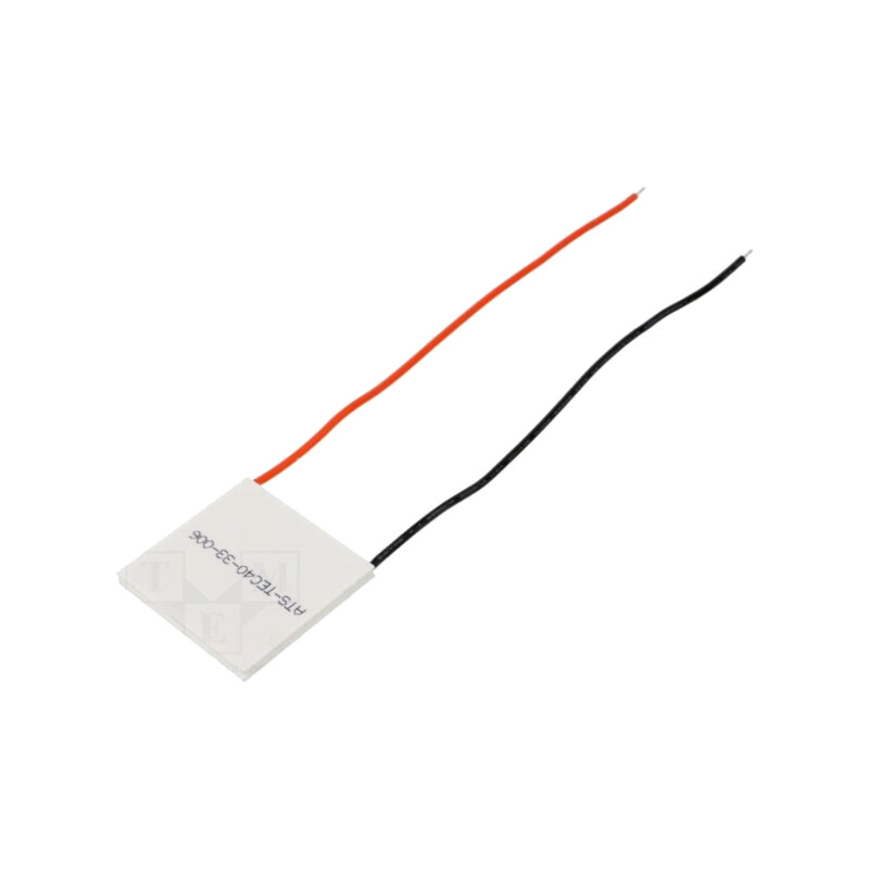Modul: Peltier; 15,4V; 10A; 40x40x3,3mm; 88,9W; ceramică; 20AWG Modul: Peltier; 15,4V; 10A; 40x40x3,3mm; 88,9W; ceramică; 20AWG