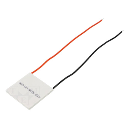 Modul: Peltier; 15,4V; 10A; 40x40x3,3mm; 88,9W; ceramică; 20AWG