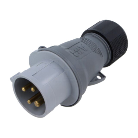Conector: alimentare AC trifazate; IP&S; 16A; mufă; tată; PIN: 4
