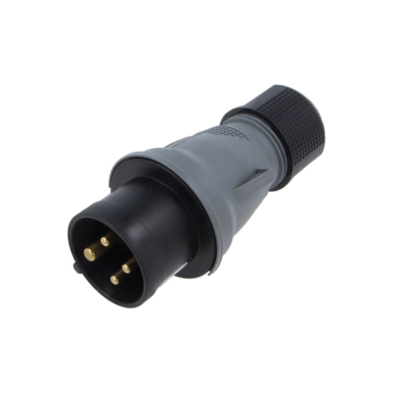 Conector: alimentare AC trifazate; IP&S; 16A; mufă; tată; PIN: 4 Conector: alimentare AC trifazate; IP&S; 16A; mufă; tată; PIN: 4