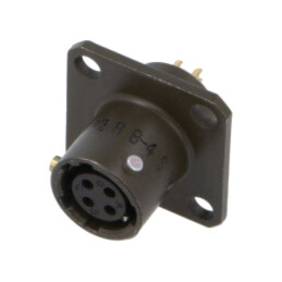 Conector: circular; soclu; mamă; PT/451; 7,5A; 600V; PIN: 4; drept