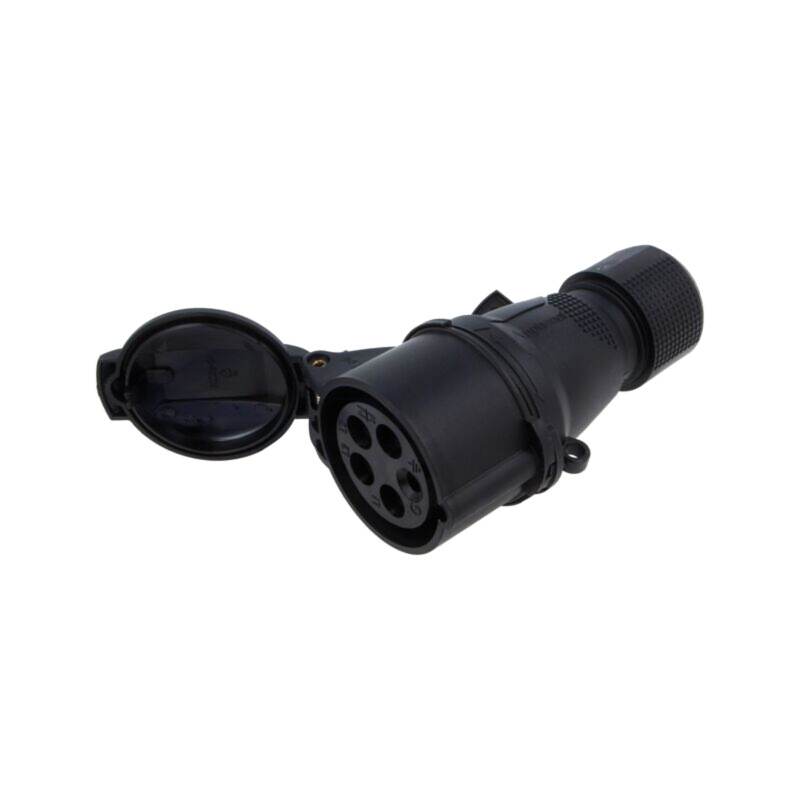 Conector: alimentare AC trifazate; IP&S; 16A; 415V; mufă; mamă Conector: alimentare AC trifazate; IP&S; 16A; 415V; mufă; mamă