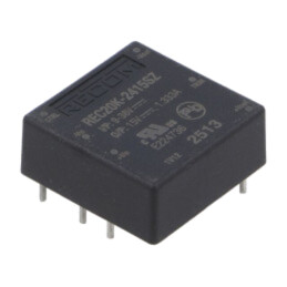 Convertor: DC/DC; 20W; Uintr: 9÷36VDC; Uieş: 15VDC; Iieş: 1333mA