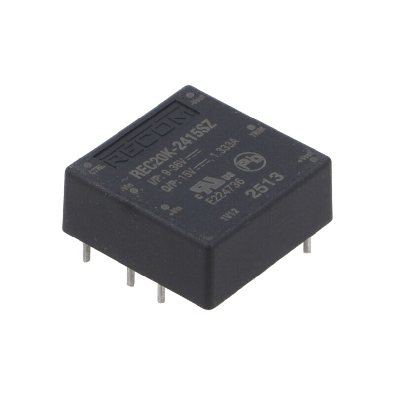 Convertor: DC/DC; 20W; Uintr: 9÷36VDC; Uieş: 15VDC; Iieş: 1333mA Convertor: DC/DC; 20W; Uintr: 9÷36VDC; Uieş: 15VDC; Iieş: 1333mA