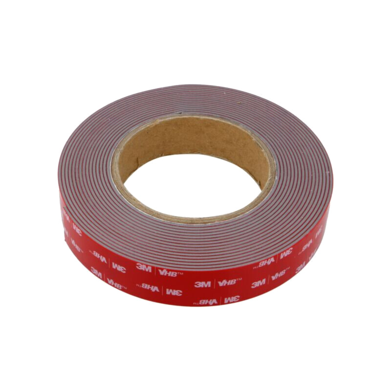 Bandă: de fixare; W: 25mm; L: 5,5m; Thk: 1,6mm; acril; gri; 39N/cm