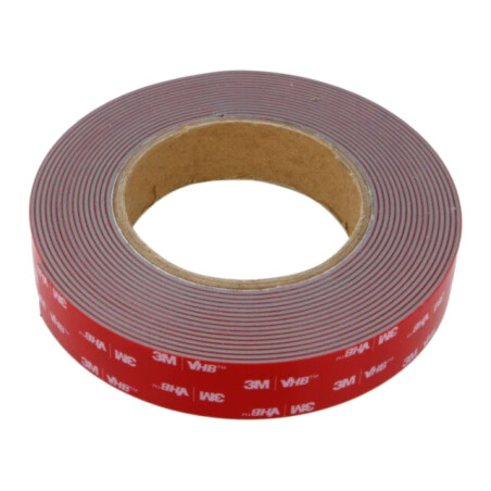 Bandă: de fixare; W: 25mm; L: 5,5m; Thk: 1,6mm; acril; gri; 39N/cm