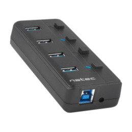 Hub USB; USB A soclu x4,USB A mufă,USB B soclu,USB B mufă
