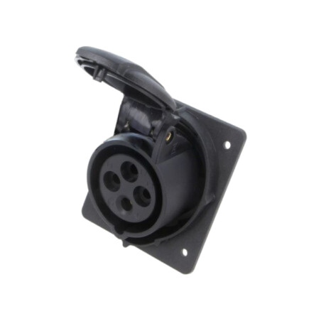 Conector: alimentare AC trifazate; IP&S; 16A; 415VAC; soclu; mamă