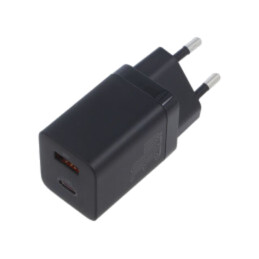 Alimentator: pulsatoriu; alimentare,plug-in; 5÷20VDC; 30W; neagră