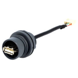 Conexiune: adaptor; 1A; baionetă exterioară,push-pull; UL94V-0