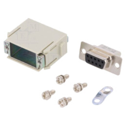 Conector: HDC; modul; mamă; 5A; 50V; Han-Modular®; PIN: 9; Han® D-Sub