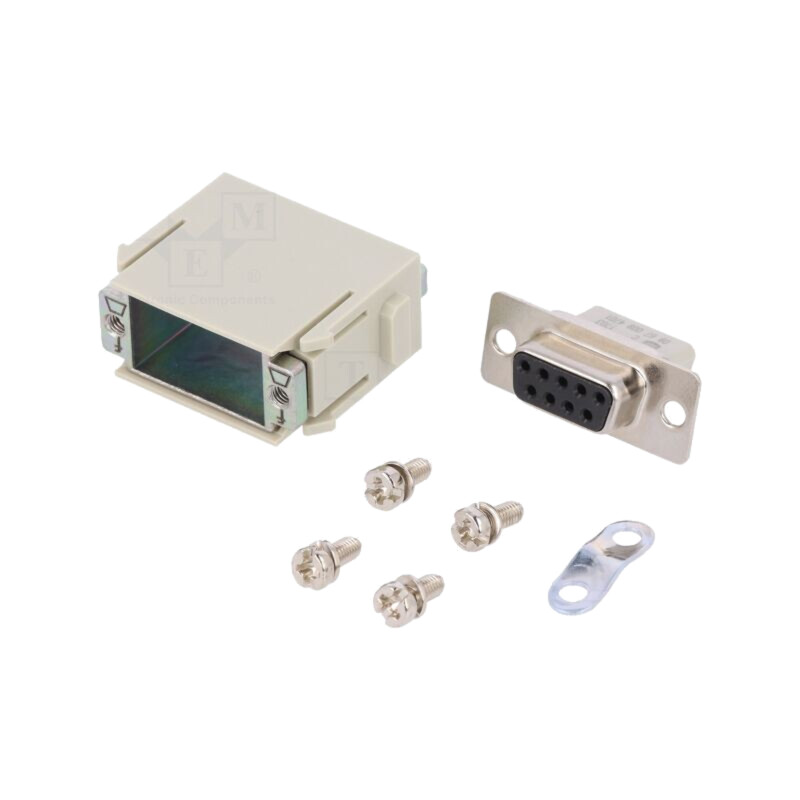 Conector: HDC; modul; mamă; 5A; 50V; Han-Modular®; PIN: 9; Han® D-Sub