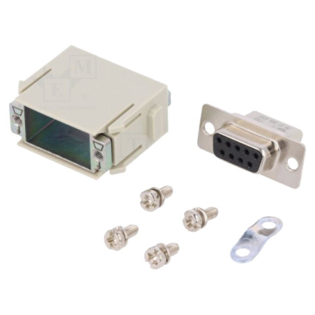 Conector: HDC; modul; mamă; 5A; 50V; Han-Modular®; PIN: 9; Han® D-Sub