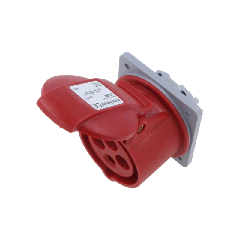 Conector: alimentare AC trifazate; IP&S; 16A; 415VAC; soclu; mamă