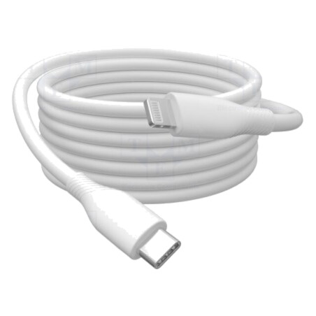 Cablu; USB 2.0; mufă Apple Lightning,USB C mufă; nichelat; 1m