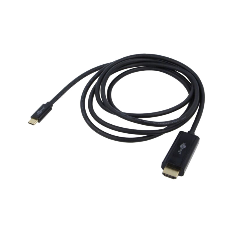 Cablu; HDMI mufă,USB C mufă; PVC; 3m; negru Cablu; HDMI mufă,USB C mufă; PVC; 3m; negru