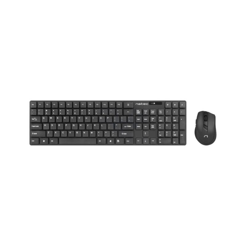 Kit de birou; neagră; universale; USB A; fără fir,US layout; 10m