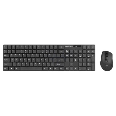 Kit de birou; neagră; universale; USB A; fără fir,US layout; 10m