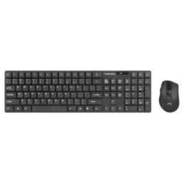 Kit de birou; neagră; universale; USB A; fără fir,US layout; 10m