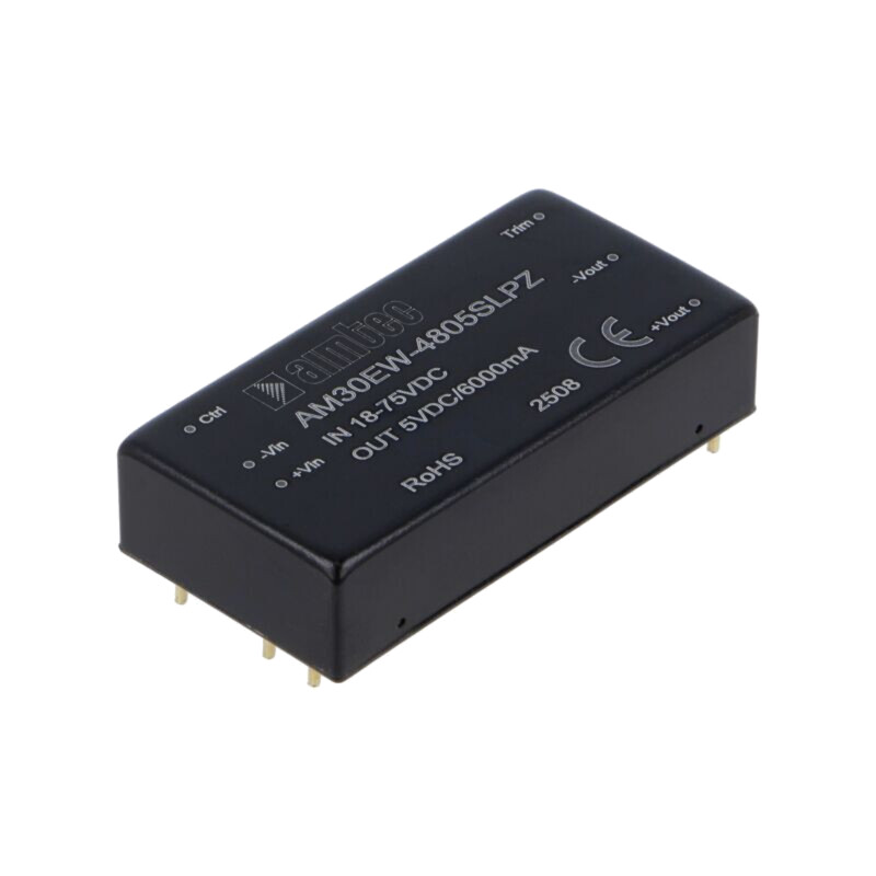 Convertor: DC/DC; 30W; Uintr: 18÷75VDC; Uieş: 5VDC; Iintr: 710mA Convertor: DC/DC; 30W; Uintr: 18÷75VDC; Uieş: 5VDC; Iintr: 710mA