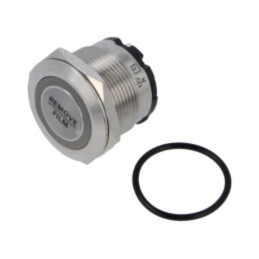 Comutator: anti-vandalism; Poz: 2; SPST; 20A/250VAC; IP67; OFF-ON