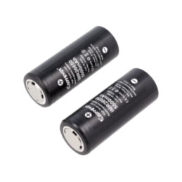 Acumul: Li-Ion; 26650; 3,6V; 5500mAh; Ø26,5x67mm; 15A; 2buc.