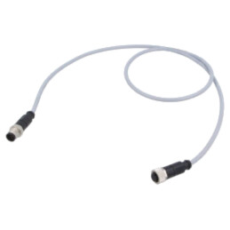 Conector: M12; mufă; mamă; PIN: 4; în unghi; cabluri; 5m