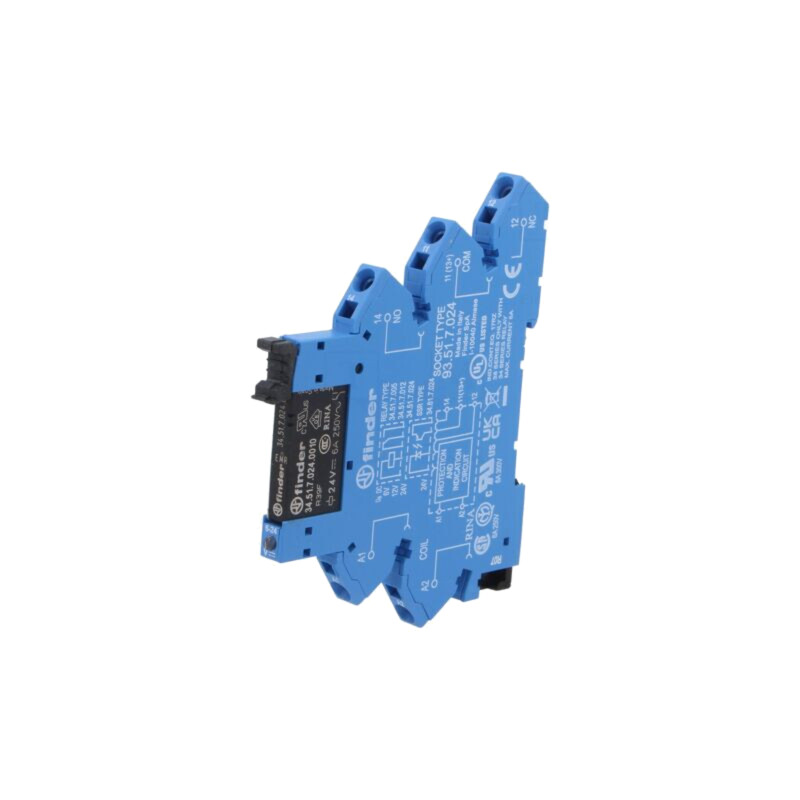 Releu: interfaţă; Ubobină: 24VDC; 6A/250VAC; 6A/24VDC; 38.61; 300VA Releu: interfaţă; Ubobină: 24VDC; 6A/250VAC; 6A/24VDC; 38.61; 300VA