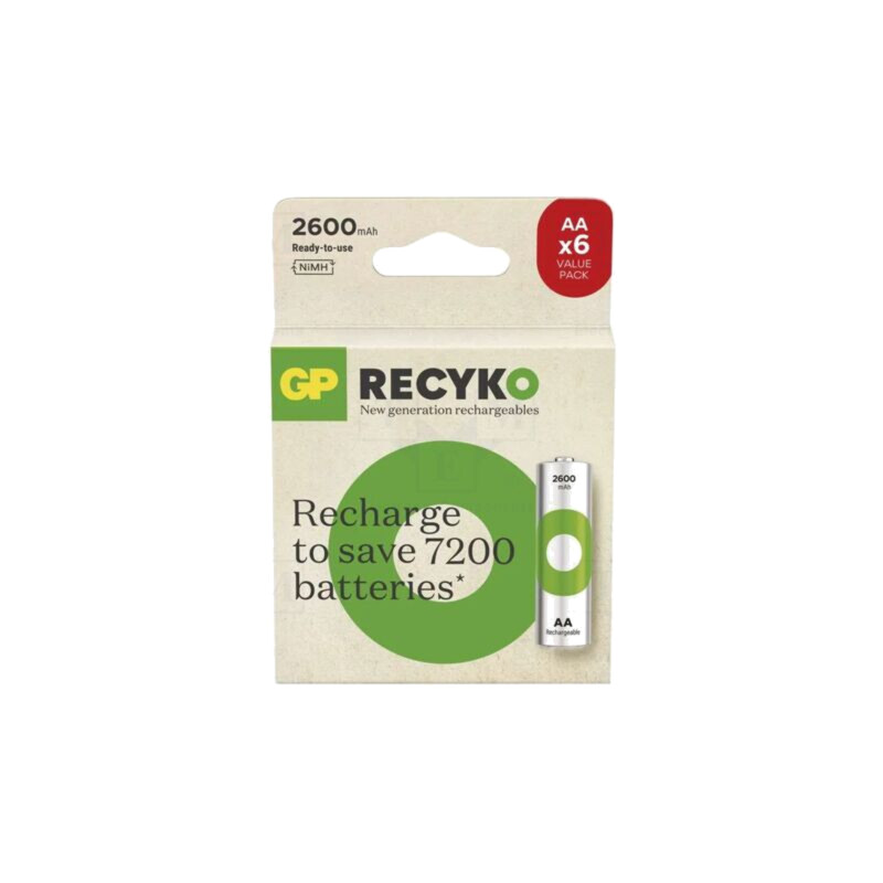Acumul: Ni-MH; AA; 1,2V; 2600mAh; ReCyko; blister; Ready2Use; 6buc. Acumul: Ni-MH; AA; 1,2V; 2600mAh; ReCyko; blister; Ready2Use; 6buc.