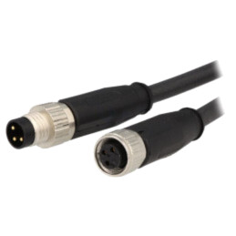 Cablu: pentru senzori/automatizări; PIN: 3; 5m; mufă