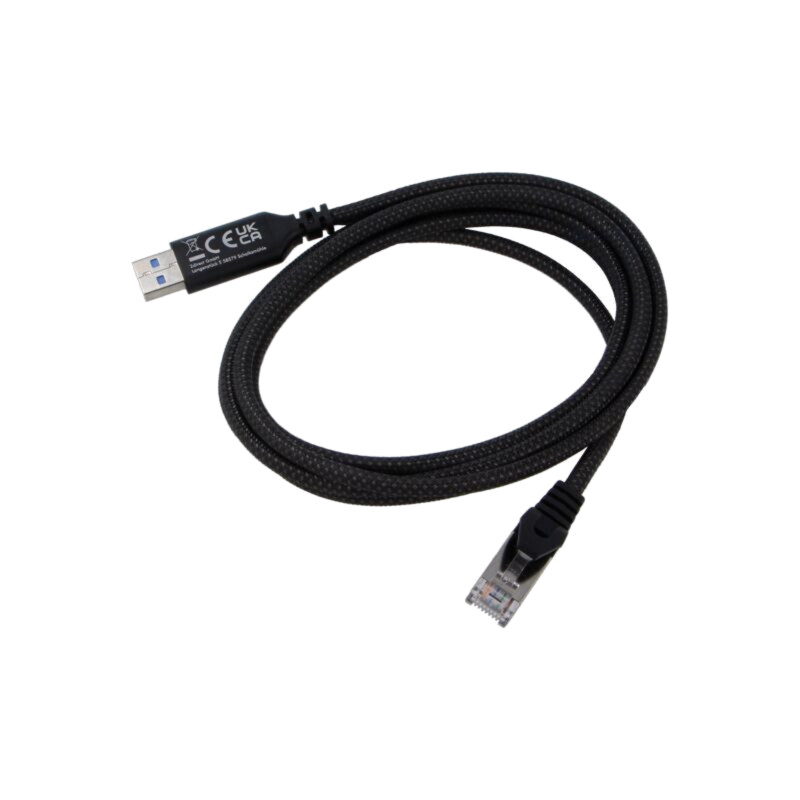 Cablu; USB 3.0; RJ45 mufă,USB A mufă; nichelat; 2m; negru; S/FTP Cablu; USB 3.0; RJ45 mufă,USB A mufă; nichelat; 2m; negru; S/FTP