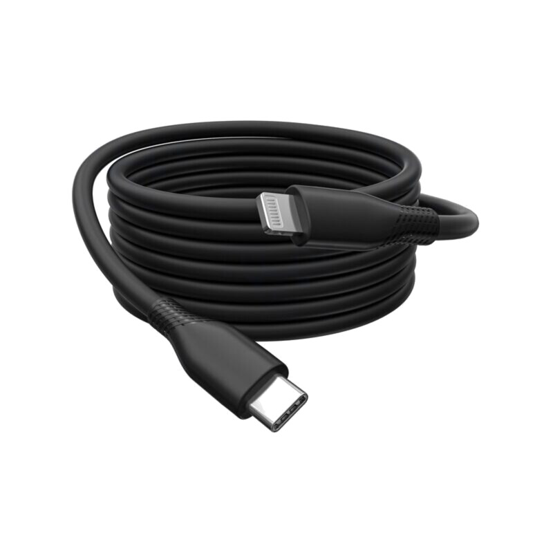 Cablu; USB 2.0; mufă Apple Lightning,USB C mufă; nichelat; 0,5m Cablu; USB 2.0; mufă Apple Lightning,USB C mufă; nichelat; 0,5m