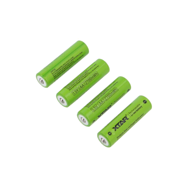 Acumul: Li-Ion; AA; 1,5V; 1800mAh; Ø14,3x50,3mm; 4buc. Acumul: Li-Ion; AA; 1,5V; 1800mAh; Ø14,3x50,3mm; 4buc.