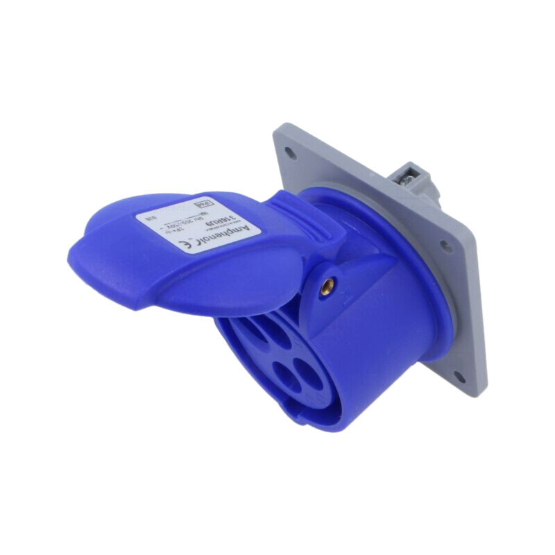 Conector: alimentare AC trifazate; IP&S; 16A; 250VAC; soclu; mamă