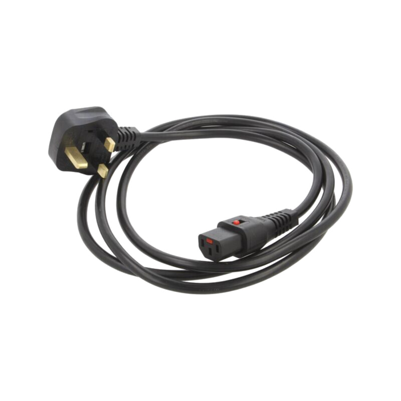 Cablu; BS 1363 (G) mufă,IEC C13 mamă; 4m; cu blocare IEC LOCK Cablu; BS 1363 (G) mufă,IEC C13 mamă; 4m; cu blocare IEC LOCK