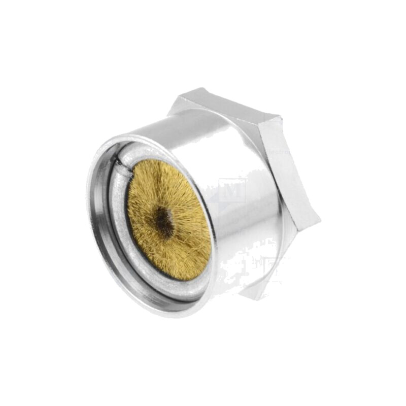 Piuliţă; cu împământare; M50; alamă; nichel; 56mm; Filet: metrică