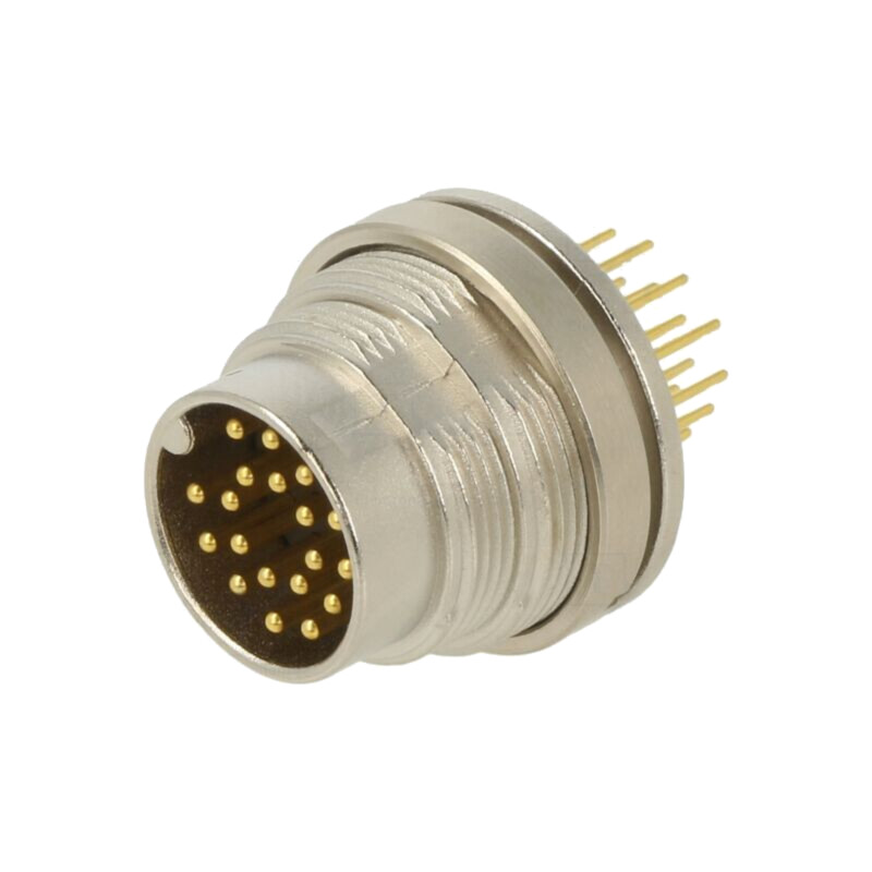 Conector: M16; soclu; tată; PIN: 19; 3A; 32V; THT; drept; IP40 Conector: M16; soclu; tată; PIN: 19; 3A; 32V; THT; drept; IP40