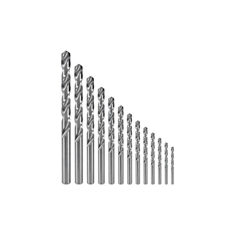 Set de burghie; pt.metal; metal,oţel; 13buc.