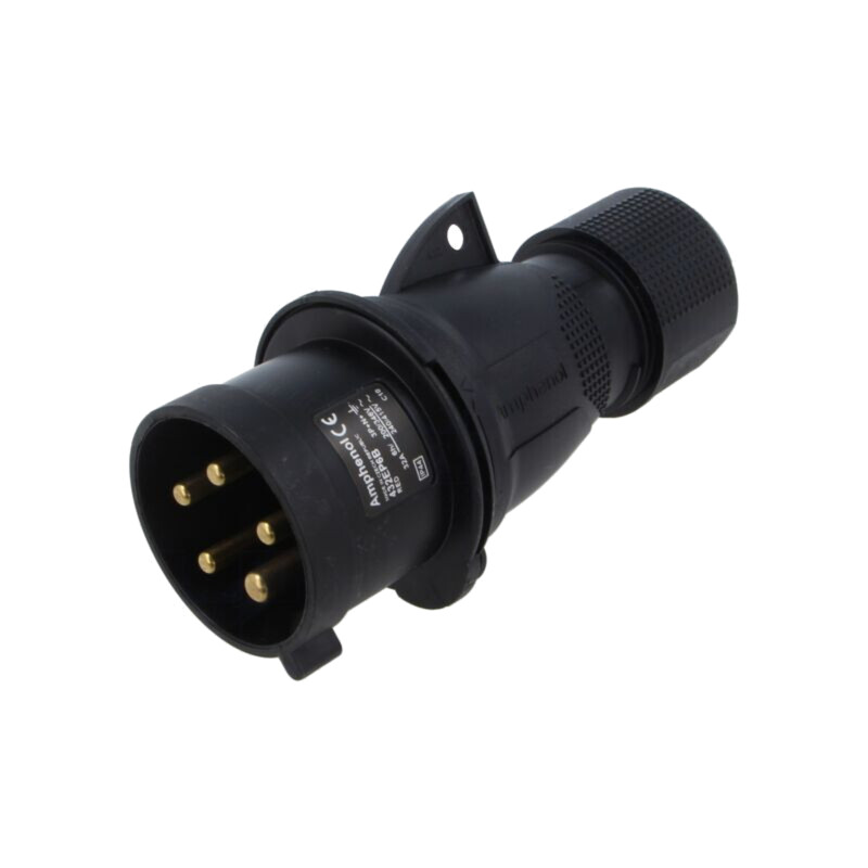 Conector: alimentare AC trifazate; IP&S; 32A; 415V; mufă; tată Conector: alimentare AC trifazate; IP&S; 32A; 415V; mufă; tată