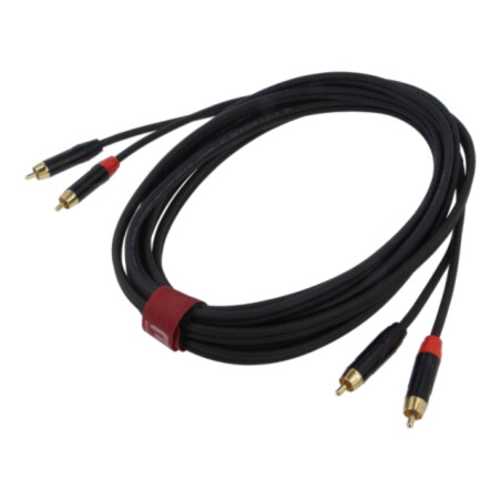 Cablu; Jack 6,3mm mufă x2,din ambele părţi; 3m; negru; PVC