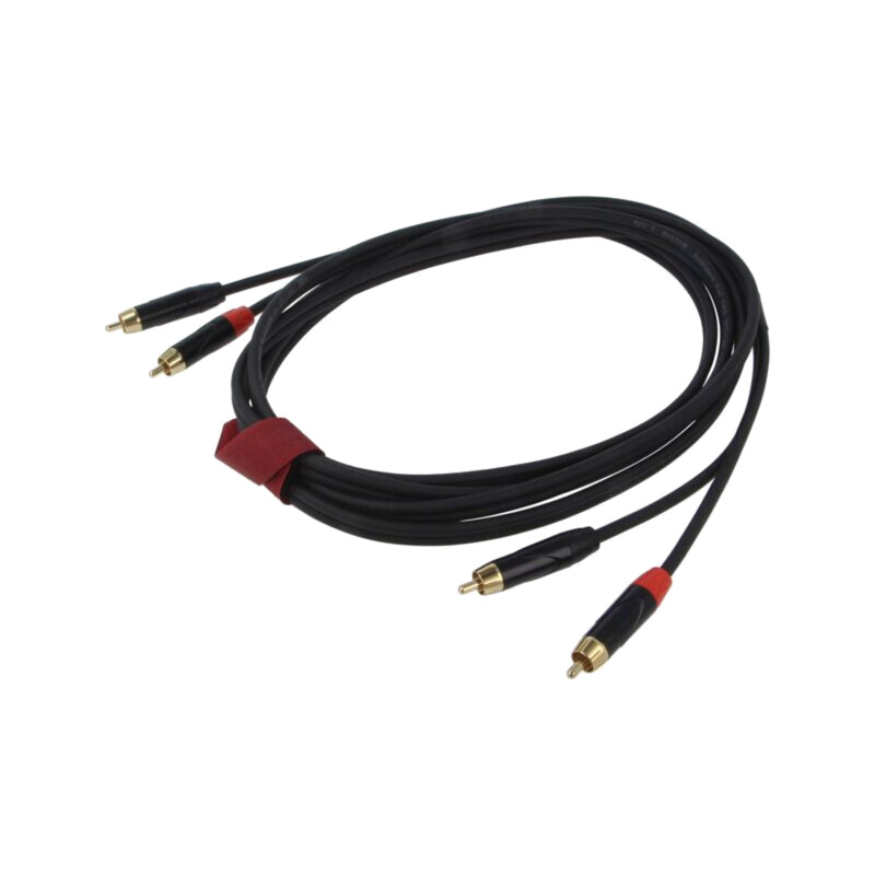 Cablu; RCA mufă x2,din ambele părţi; 3m; negru; PVC Cablu; RCA mufă x2,din ambele părţi; 3m; negru; PVC