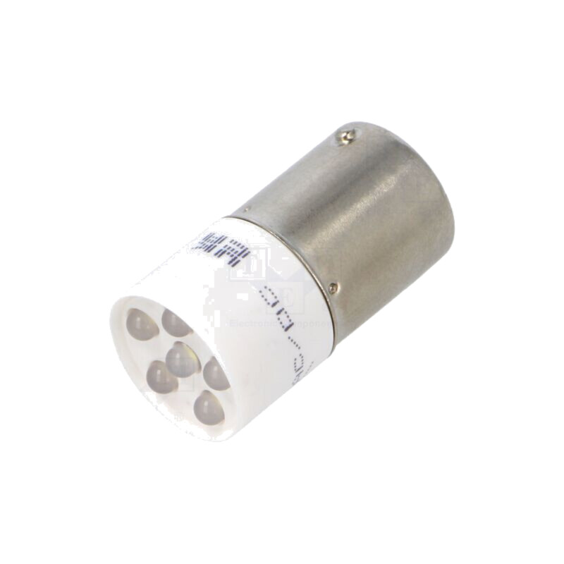 Lampă LED; albă; BA15S; 130VDC; 130VAC; plastic; -20÷60°C