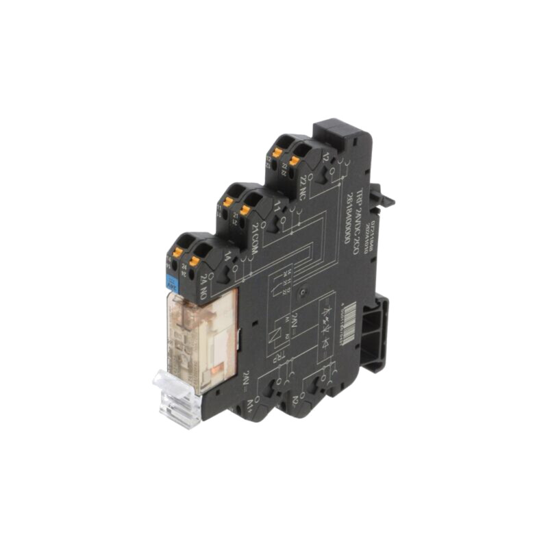 Releu: interfaţă; DPDT; Ucom: 24VDC; 8A; pentru şină DIN Releu: interfaţă; DPDT; Ucom: 24VDC; 8A; pentru şină DIN