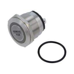 Comutator: anti-vandalism; Poz: 2; SPST; 20A/250VAC; IP67; OFF-(ON)